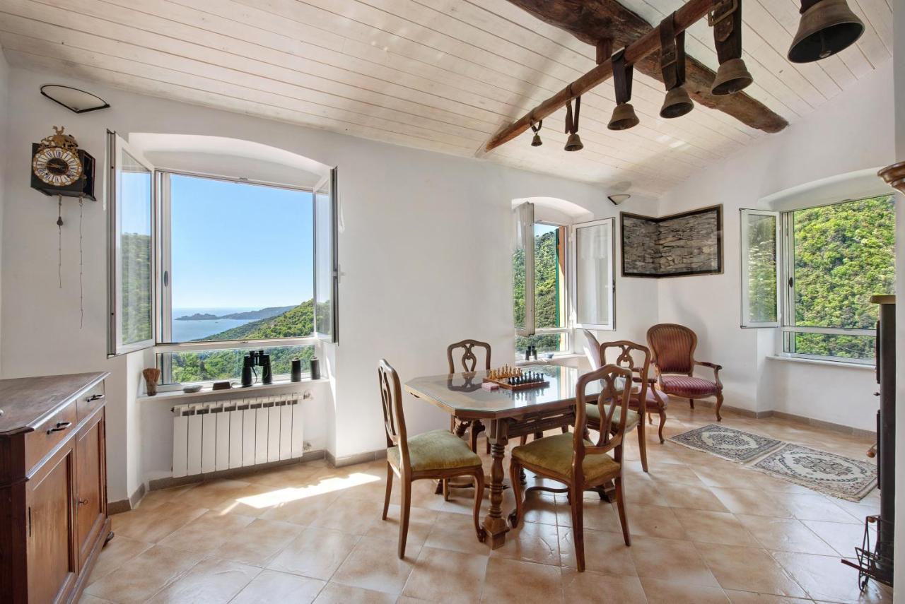 Cottage Con Vista Mare Zoagli Exteriér fotografie
